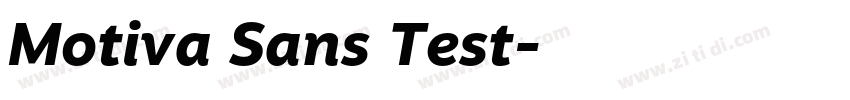 Motiva Sans Test字体转换 Motiva Sans Test字体转换